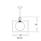 Z-Lite Arosia 1 Light Pendant, Chrome & Gray 194-20G-C - alternate 8